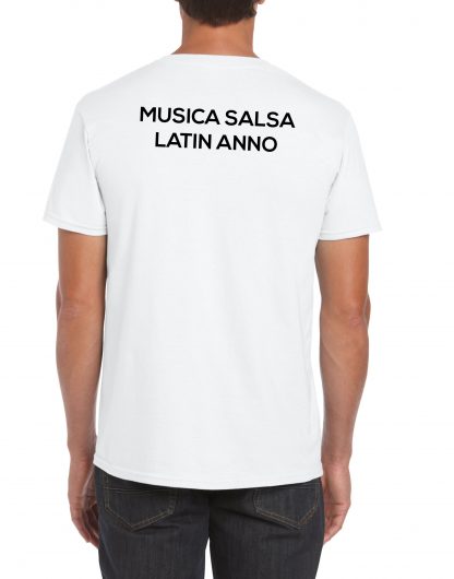 Musica Salsa Latin Anno Logo T Shirt White